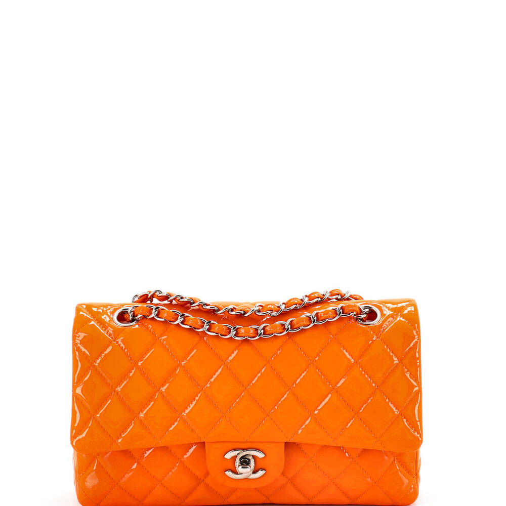 Chanel Medium Classic Double Flap Bag Quilted Patent